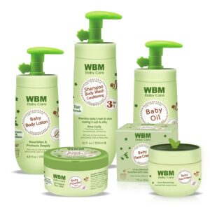 Care Baby Gift Set | 5 Essential Baby Skin Care Products - Baby Lotion, Baby Shampoo, Face Cream, Baby Powder, and Baby Oil for Gentle and Complete Care
